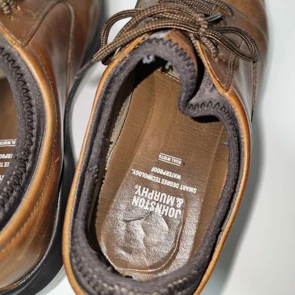 Johnston & Murphy Tan Leather Oxfords - Picture 7 of 8